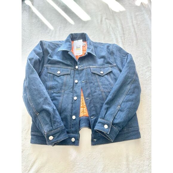 Calvin Klein Jeans Men's Blue and Navy Jacket size M - Picture 7 of 15